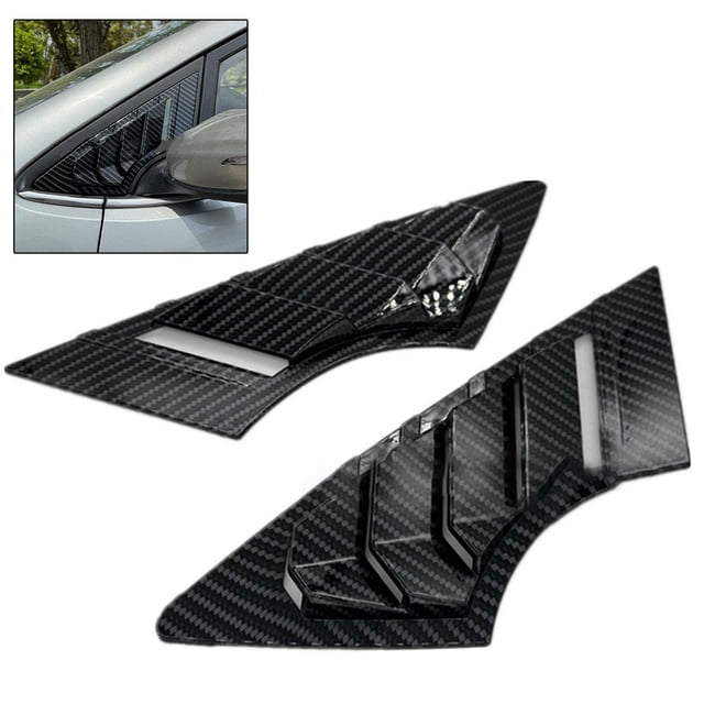 SPRING For KIA forte For Cerato 2013-2018 Front part Window Louver Shutter Cover Carbon Fiber
