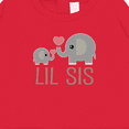 thumbnail image 3 of Inktastic Little Sister Elephant Baby Sweatshirt, 3 of 4
