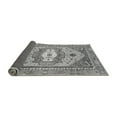 thumbnail image 2 of Ahgly Company Indoor Round Abstract Gray Modern Area Rugs, 6' Round, 2 of 4