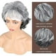 thumbnail image 2 of Corte de pelo corto para mujeres de mediana edad para madres, color degradado, fibra química, estilo de cubierta 1, 2 of 3