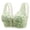 Green, variant on Gymayou Middle Aged Women Front Snap Wireless Bra Printed Comfort Bralette Soft Skin Friendly Front Closure Bras Beige 36/80