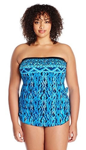 bandeau sarong one piece swimsuits