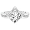 thumbnail image 3 of Radiant Shape 3 Carat IGI Certified Lab Grown Diamond Ring | 14K White Gold | Athena Chevron Twist Diamond Ring | FG-VS1-VS2 Quality Friendly Diamonds, 3 of 5