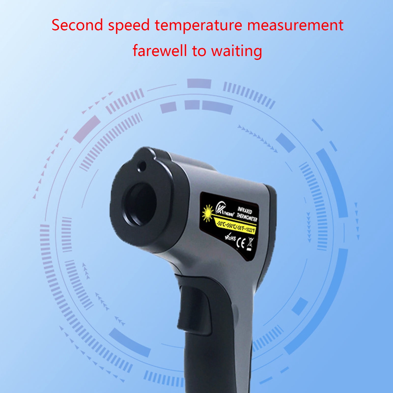 Infrared Thermometer Digital Temperature Gun for Cooking Non Contact Temp Gauge