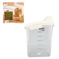 thumbnail image 1 of Rice Airtight Dry Food Storage Containers,Rice Storage Bin Cereal Containers Dispenser Rice Storage Bin Cereal Containers Dispenser Clear Food Storage Box Measring Cup for Grain, 1 of 7