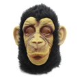 thumbnail image 1 of 1 Pc Halloween Animal Mask Fancy Emulsion Dress Party Props Headgear Head Cover for Men and Women (Orangutan), 1 of 3