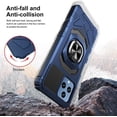 thumbnail image 6 of Compatible for T-Mobile REVVL 6 5G Case with Tempered Glass Screen Protector [Military Grade] Ring Car Magnetic Mount Kickstand Shockproof Phone Cover - Blue, 6 of 7