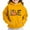 Yellow, variant on Thetops Little Girls 5T Black Hoodie - Fall Halloween Thanksgiving Festive Sweatshirt with Pumpkin, Autumn Leaves & LOVE Graphic - Durable Machine Washable