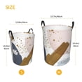 thumbnail image 6 of YFYANG Waterproof Laundry Hamper, Floral Geometric Art Laundry Basket Oxford Fabric with Handle Foldable, M, 6 of 8