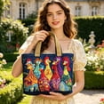 thumbnail image 3 of Quilted Tote Bag Soft Puffy Design Large Capacity Shoulder Bag, 3 of 5