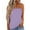 Purple, variant on fatyb Women's Summer Strapless Tops Casual Sleeveless Tanks off Shoulder Backless Beach Shirts for Women