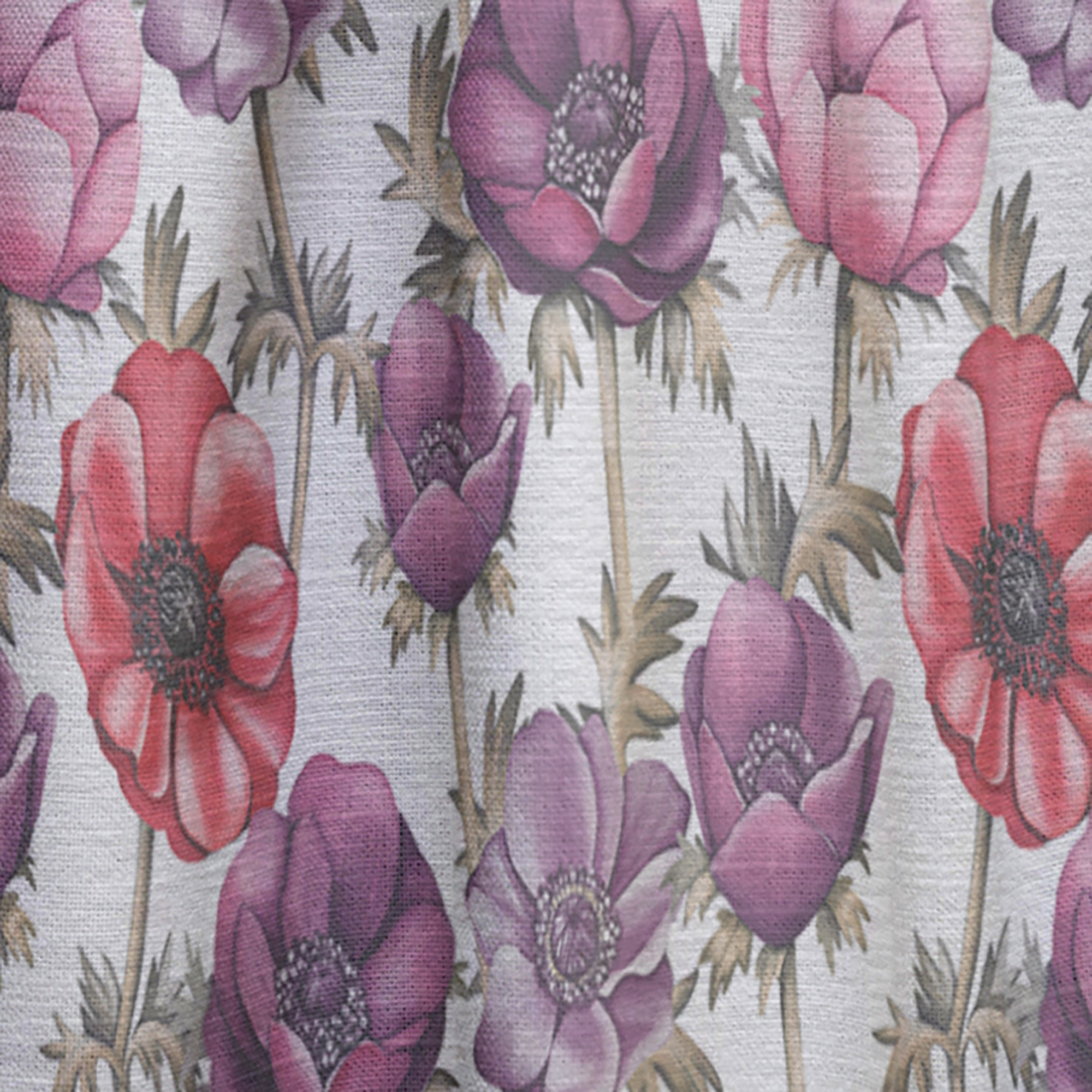 Designart 'Abstract Colorful Floral Pattern' Floral Curtain Panel