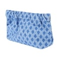 thumbnail image 1 of 1 Pc Bolsa de Maquillaje con Cierre a Presión para Mujeres, Bordada, para Actividades al Aire Libre, Gimnasio, Lona Azul-Grande, 1 of 3