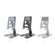 thumbnail image 3 of Seitruly Soporte para teléfono de escritorio de aleación de aluminio, plegable, ajustable, adorno para estudio de oficina, estante de Acción de Gracias Electrónica Plata, 3 of 6