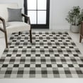 thumbnail image 3 of JONATHAN Y TUSCAN SUN 3 x 5 Area Rug, Darcy Traditional Geometric Bold Gingham - Black/Cream, TSN201A-3, 3 of 8