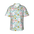 thumbnail image 1 of Fotbe Love You Rabbit Camisa Hawaiana para Hombre Unisex – Camisa Casual de Verano con Botones de Manga Corta de Algodón y Lino,X-Large, 1 of 7