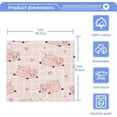thumbnail image 4 of Cute Cartoon Pigs and Hearts Washcloth 12x12in Set, 6 Pack Absorbent Cotton Towel Square Kitchen Dishes Towels, Soft Cleaning Face Hand Towel Fast Drying, 4 of 7