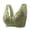 Green, variant on Women's Middle Age Elderly Cool Summer Seamless Steel Rimless Oversized Tank Top Bra Bras for Women Push Up Bralette Seamless Bras Full Coverage Bra, Size XL