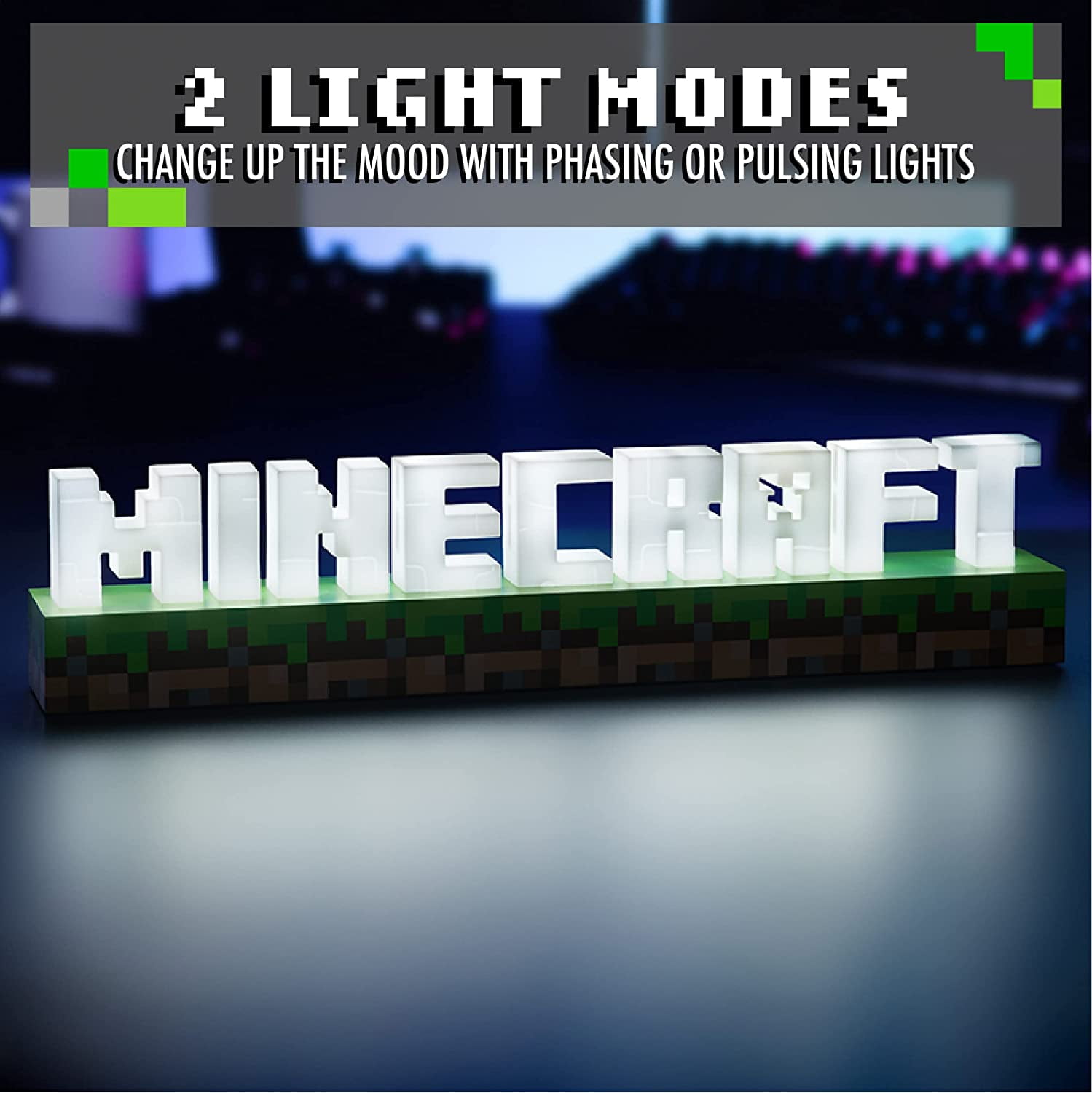 【新品•未使用】マインクラフト　ロゴライト Paladone マインクラフト ロゴ ライト / Minecraft Logo Light