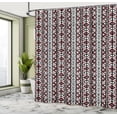 thumbnail image 4 of Ambesonne Retro Shower Curtain, Boho Pattern Western Print, 69"Wx70"L, Pale Chocolate, 4 of 4