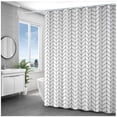 thumbnail image 4 of Stcomart Boho Shower Curtain Black and White Fabric Bathroom Curtain, 4 of 5