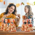 thumbnail image 6 of 100 PCS Thanksgiving Treat Bags, Fall Thanksgiving Candy Bag Plastic Cellophane Goodie Autumn Pumpkin Maple Leaves Cookie Gift Bag with Twist Party Favors Supplies, 6 of 7
