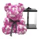 thumbnail image 2 of Diy 25 Cm Oso De Peluche Rosa Oso De Flor Artificial Rosa Día De San Valentín Para Novia Mujer Esposa Día De La Madre Regalos De Navidad Con Caja, 2 of 2