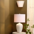 thumbnail image 2 of Scalloped 1-Light Wall Sconce White Linen, 2 of 7