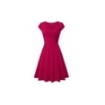 thumbnail image 2 of Haute Edition Women's V-Neck Skater Dress, 2 of 4