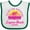 White and Green, variant on Inktastic Summer Enjoy the Sunshine Laguna Beach California in Pink Boys or Girls Baby Bib