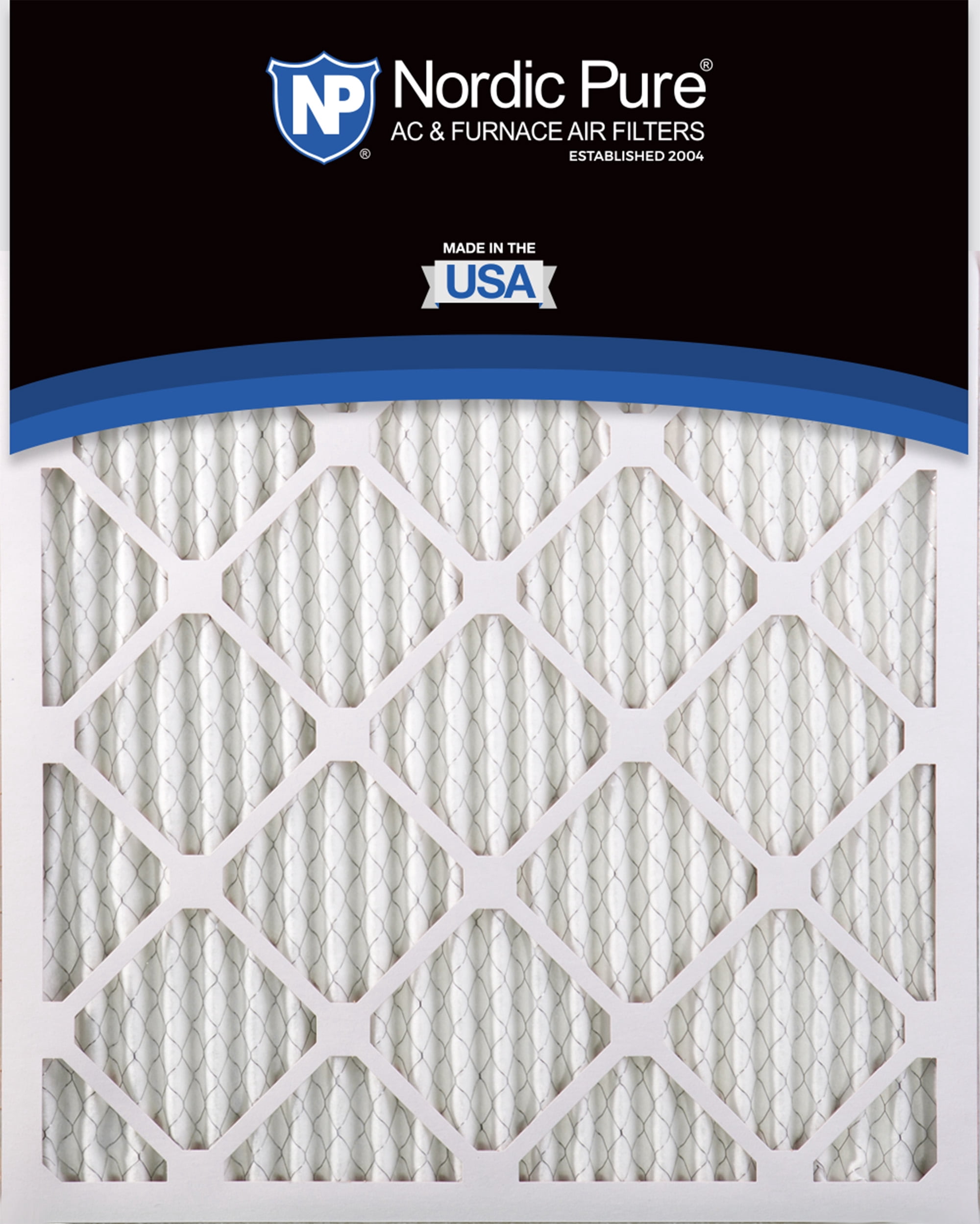 25x25x1 (24_1/2x24_1/2) Pleated MERV 14 Air Filters 4 Pack