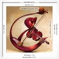 thumbnail image 5 of Art.com Ethereal Strings Art Print by Salaam Muhammad, White Frame Wall Art, 21" x 21", 5 of 5