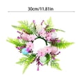 thumbnail image 4 of Mecorevxz Easter Eggs Candle Rings Wreaths Spring Egg and Berry Candle Rings Artificial Easter Candle Holder Mini Wreaths 11.8" for Easter Decorations(D), 4 of 8