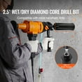 thumbnail image 2 of KFFKFF 2.5" Wet/Dry Diamond Core Bit Core Drill Bit for Brick Block Concrete, 2 of 8
