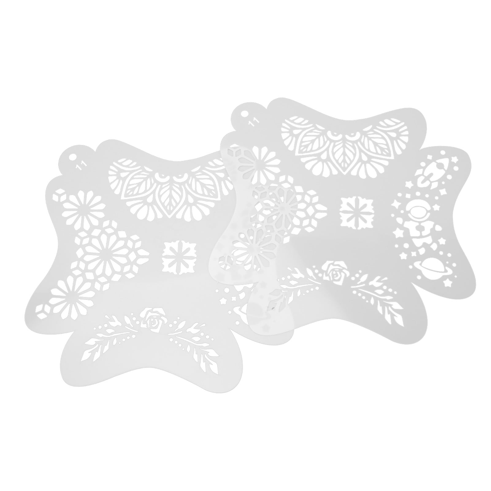 9 Sheet Face Paint Stencils - Reusable Body Art Templates For Halloween & Parties