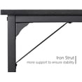 thumbnail image 7 of CubiCubi Computer Desk with Particle Board, Black Metal Frame, Black Finish,32", 7 of 7