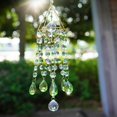 thumbnail image 6 of Crystal Suncatcher, Crystal Sun Catcher Indoor Window Rainbow Maker Suncatcher for Window Hanging Glass Wind Chimes Home Garden Decor (Green), 6 of 13