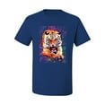 thumbnail image 2 of Wild Bobby, Tiger Growling Colorful Trippy Tie Dye Animal Lover Men's Graphic T-Shirt, Royal, Medium, 2 of 3