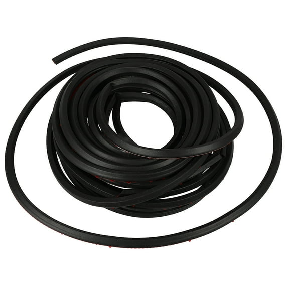 Black Car Door Gasket Seal for Car Use Rubber Material 16m Long Enhanced Noise Insulation