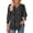 Black, variant on Women's Fashion Tops 3/4 Length Sleeve Business Casual Blouses Summer Tees Shirts Navy L