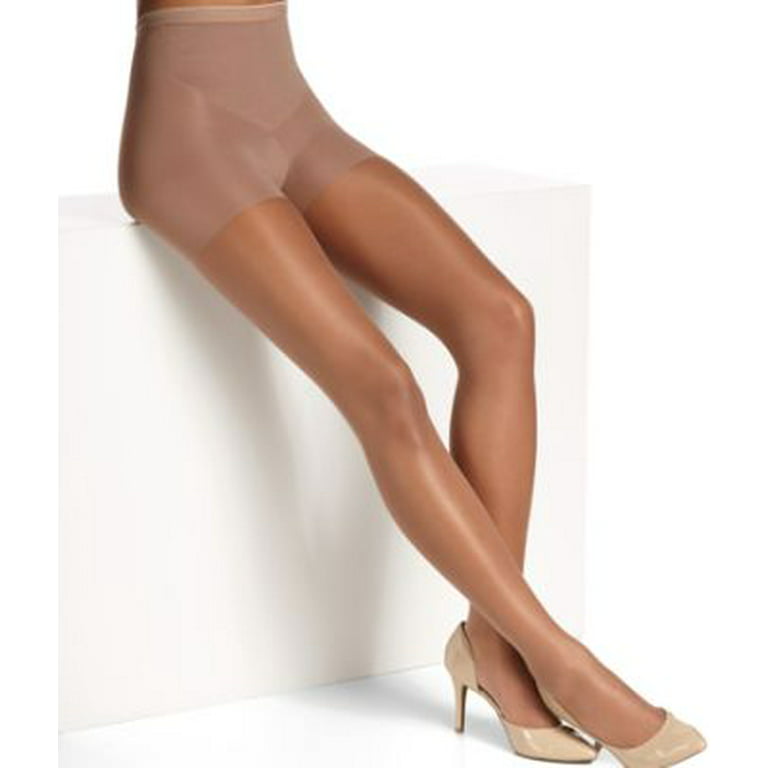 Flat Tummy Silky Sheer Shaping Pantyhose with Invisible Toe - 8116