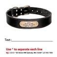 thumbnail image 5 of Beirui Custom Real Leather Dog Collar Personalized Brass Name Plate Adjustable for Small Medium Large Dogs, 5 of 14