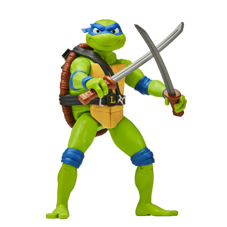  Mattel Teenage Mutant Ninja Turtles: Mutant Mayhem Leonardo  Plush Toy, 8 Inch Blue Masked Soft Doll of TMNT Movie Character Leader Leo  : Toys & Games