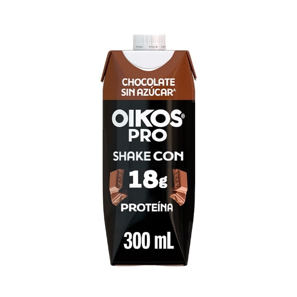 Producto lácteo Oikos Pro sabor chocolate sin azúcar 18g de proteína 300 ml