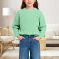 thumbnail image 3 of XIMIN Tricot pour Bébé Garçons Filles Couleur Unie Col Rond Manches Longues Mignon Tricot Automne Hiver Vêtements Chauds, 3 of 3