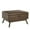 Brown PU, variant on Hassch Modern Square Coffee Table, Storage Ottoman Bench, Mid-Century PU Leather Center Tea Table with Storage for Living Room, Entryway, 1.5"L x 23.23"W x 17.72"H, Brown