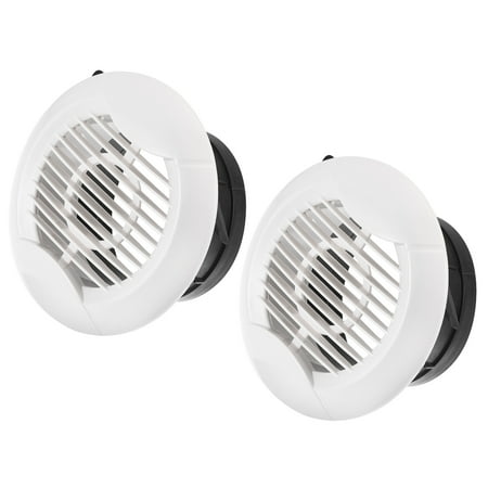 

Uxcell 4 Inch Removable Screen Grille Cover Straight Louver Round Air Vent 2 Pack