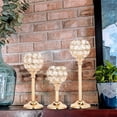 thumbnail image 2 of Candelabro de diamantes de imitación para mesa, comedor, escritorio, candelabros de cristal, boda, fiesta de cumpleaños, decoración elegante, L seitruly HA008314-03B, 2 of 6