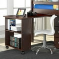 thumbnail image 2 of OS Home and Office Twin Loft Bed with Roll-out Desk, Three Drawer Chest, and Bookcase in Cappuccino Finish, 2 of 5