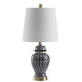 thumbnail image 3 of Safavieh Kyra Geometric 21 in. H Table Lamp, Blue/White, 3 of 6